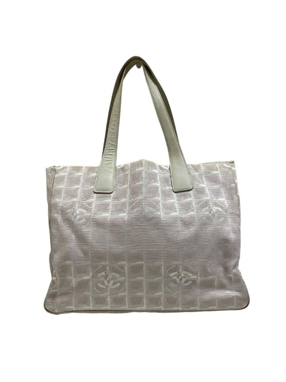 Chanel Tote Bag MM New Travel Line Canvas Leather